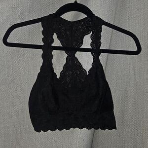 Black double layered lace bralette Felina